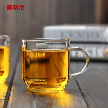 A3L加厚玻璃茶杯泡茶玻璃功夫品茶杯120毫升温雅杯玻璃茶杯子