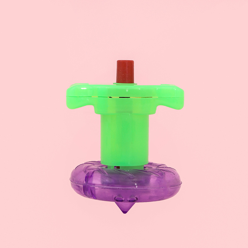Mini Rotating Speed Gyro Creative Retro Children's Flash Belt Transmitter Student Gift Small Toy