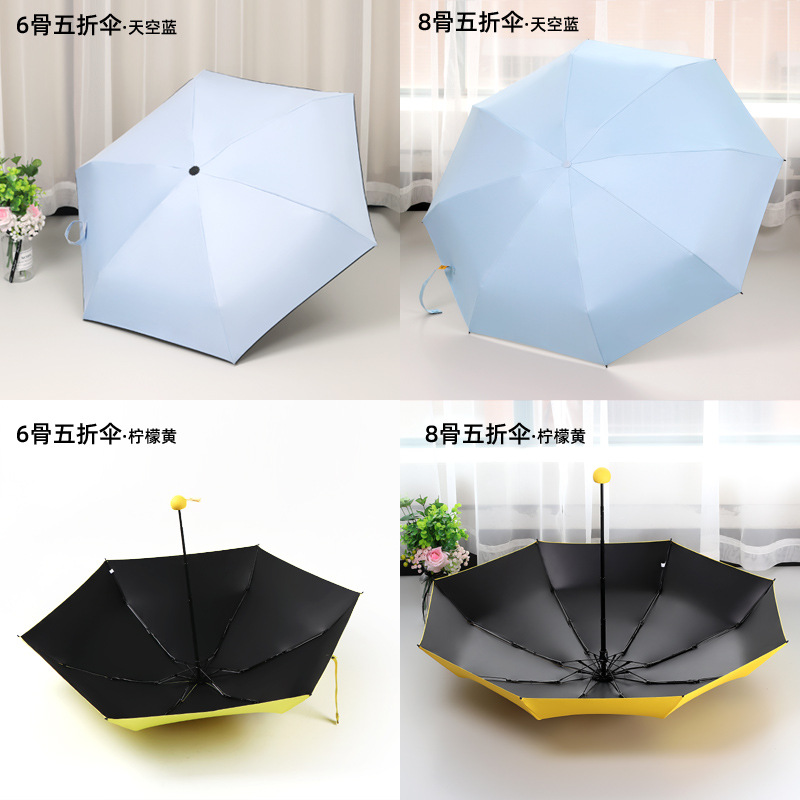 Pocket Capsule 50% off Umbrella Dual-Use Compact Portable Printing Logo Sunshade Sun Protection Uv Protection for Women