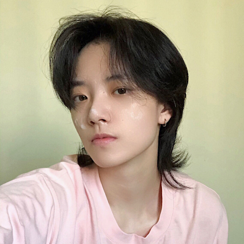 2021新品狼尾假发男短发鲻鱼头外翘短发蓬松刘海cos女装大佬假毛