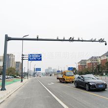 道路交通球机摄像机监控立杆 八角杆 电子卡口悬臂电警杆6米 10米