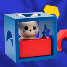 木制玩具儿童小猫历险记早教认知兴趣启蒙趣味游戏益智现货批发