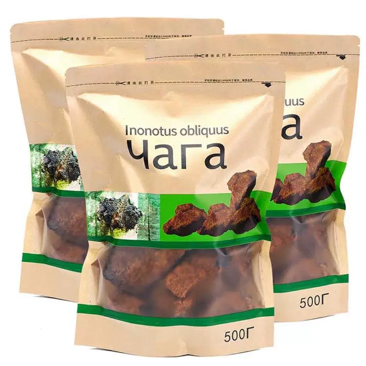 俄罗斯进口桦树茸1斤桦褐孔菌白桦茸桦树泪桦树菇菌茶500g包邮