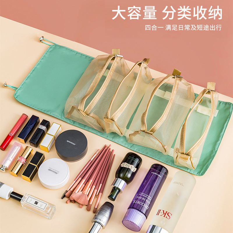 Fashion Style Cosmetic Bag Portable Large Capacity Buggy Bag Ins Style Super Popular Simple Portable Korean Style Travel Toiletry Bag