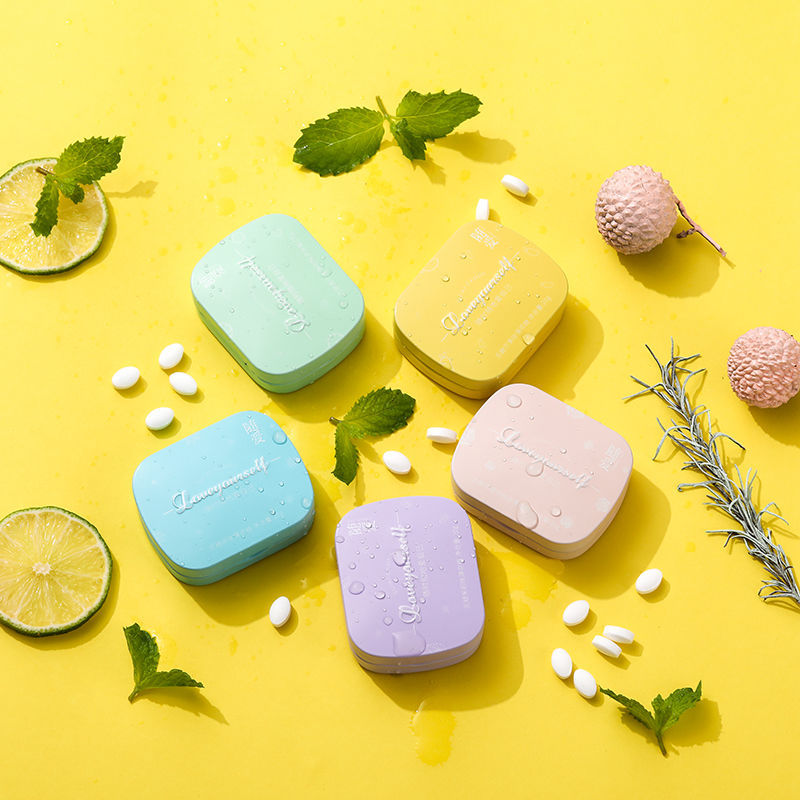 薄荷糖铁盒清新口气网红清凉硬糖高颜值糖果随身携带盒装