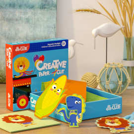 磁立方幼儿园趣味儿童手工剪纸制作套餐3-4-6岁早教益智宝宝玩具