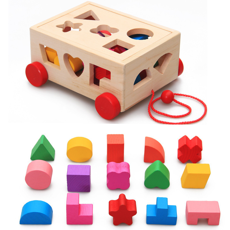 cross-border hot sale multifunctional intelligence box shape matching early education toys children‘s educational wooden novelty toys