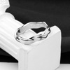 Fashion personality Distortion wave Ring Korean Edition Simplicity Smooth Mobius lovers Ring wholesale Jewelry