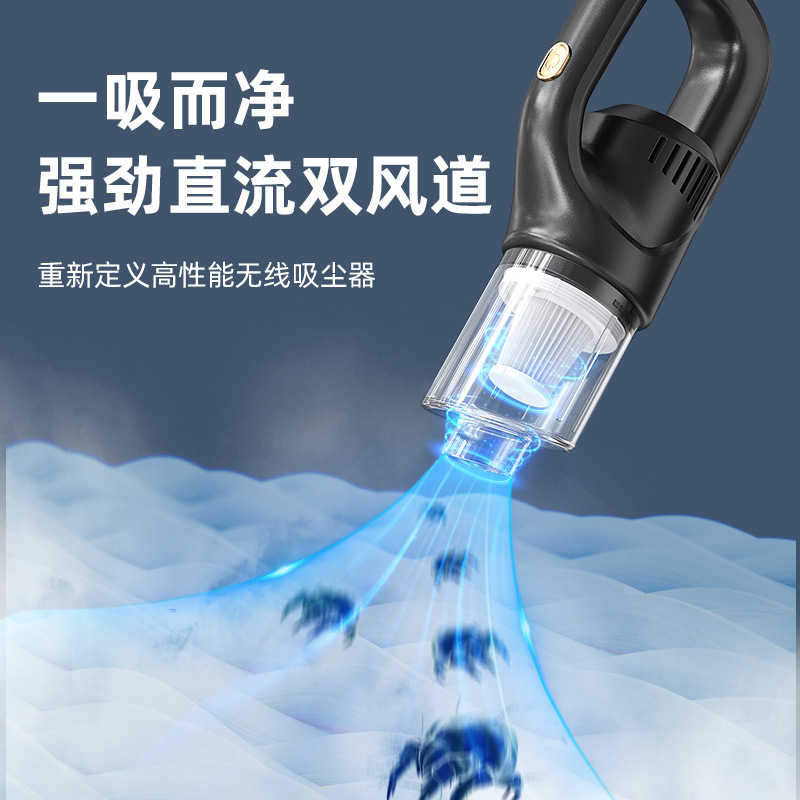 Wireless Rechargeable Vacuum Cleaner Portable Household Vehicle-Mounted Strong Suction High-Power Vacuum Cleaner XC