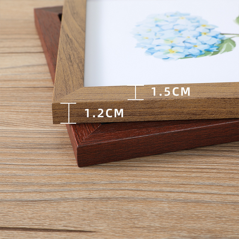 Creative Simple Diy Wooden Photo Frame Wholesale 5-Inch 6-Inch 7-Inch 8-Inch 10-Inch A4 Table-Top Picture Frame Decoration Photo Wall