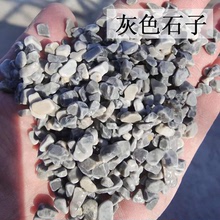 厂家供应灰色石子灰色磨圆石子卵石洗米石胶粘石水泥地面工程造景