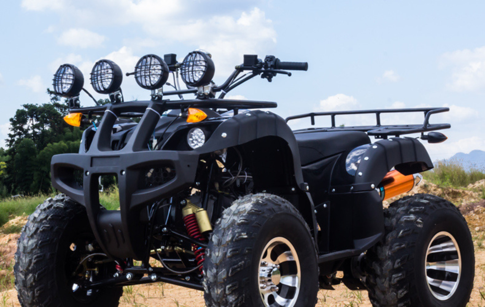 大公牛沙滩车四轮越野摩托车燃油成年全地形车山地车atv景区场地