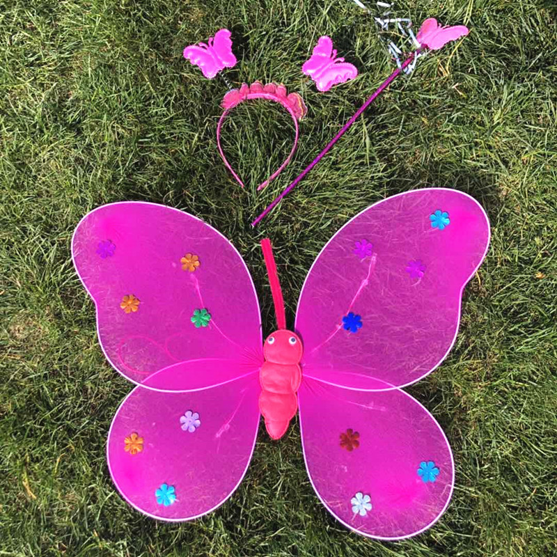 Light-Emitting Butterfly Wings Children's Performance Light-Emitting Butterfly Props LED Luminous Toys Night Market Stall Wholesale