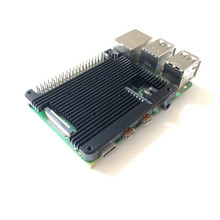 树莓派4代RaspberryPi4B嵌入式A款铝合金散热器支持安装风扇