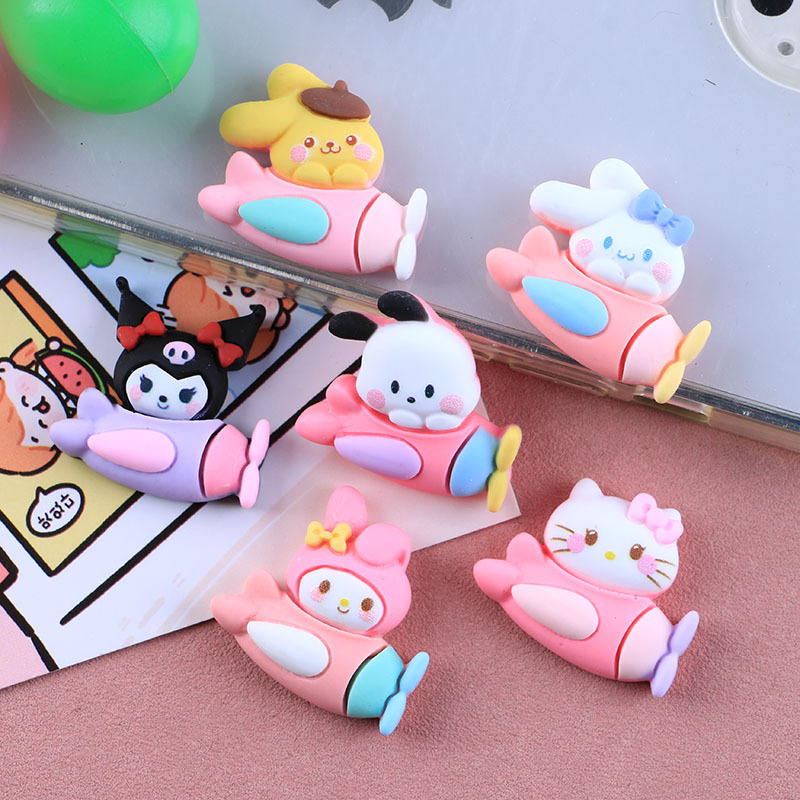 Aircraft Small Animal DIY Resin Accessories Wholesale Cream Glue Phone Case Stationery Box Hairpin Ornament Material Seasoning Bag