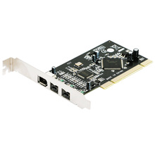 PCI视频采集卡2口1394B+1口1394A 电脑1394卡 PCI视频压缩卡2B+1A