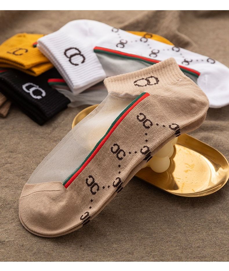 诸暨袜子女夏季薄款短袜棉底吸汗船袜透明玻璃丝袜爆款水晶袜时尚