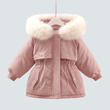 女童棉服冬装儿童派克服棉衣2023新款洋气宝宝羽绒棉袄加绒厚外套