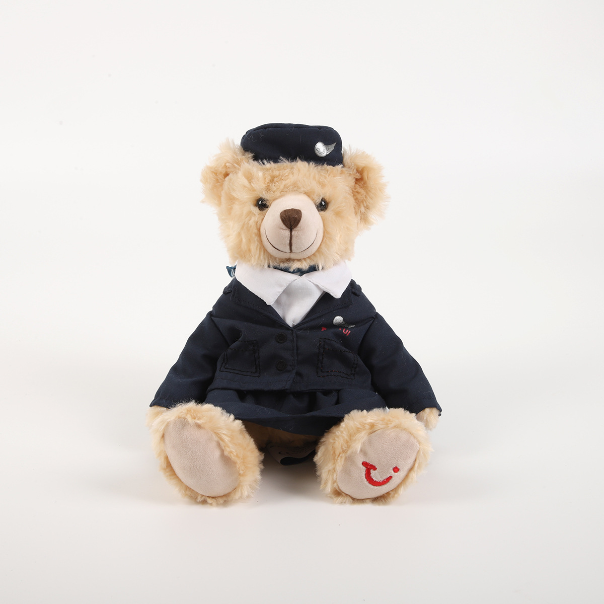 跨境新款泰迪熊公仔穿衣带帽坐姿泰迪熊毛绒玩具可爱安抚玩偶