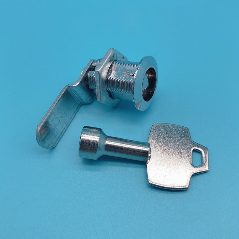 通用户外环卫垃圾箱小区果皮箱钥匙配件 内三角铁锁 物业垃圾桶锁