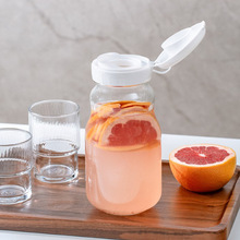 Aderia日本进口玻璃瓶果酱果汁玻璃罐密封罐泡柠檬蜂蜜百香果瓶子