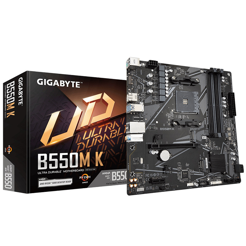 技嘉Gigabyte B550M K AMD CPU台式机处理器主板适用AM4接口CPU