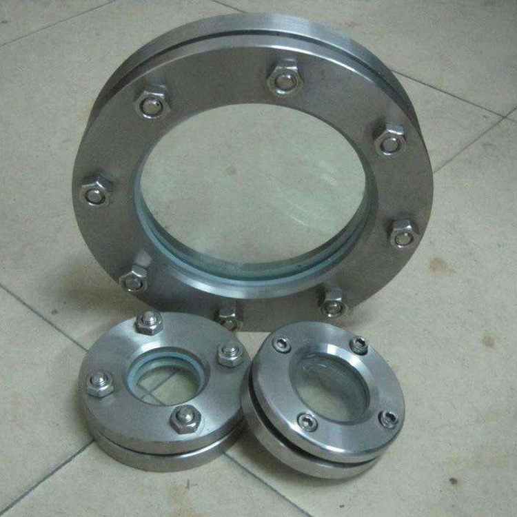 对夹平焊视镜 常压玻璃视镜 管道视镜 玻璃压力视镜