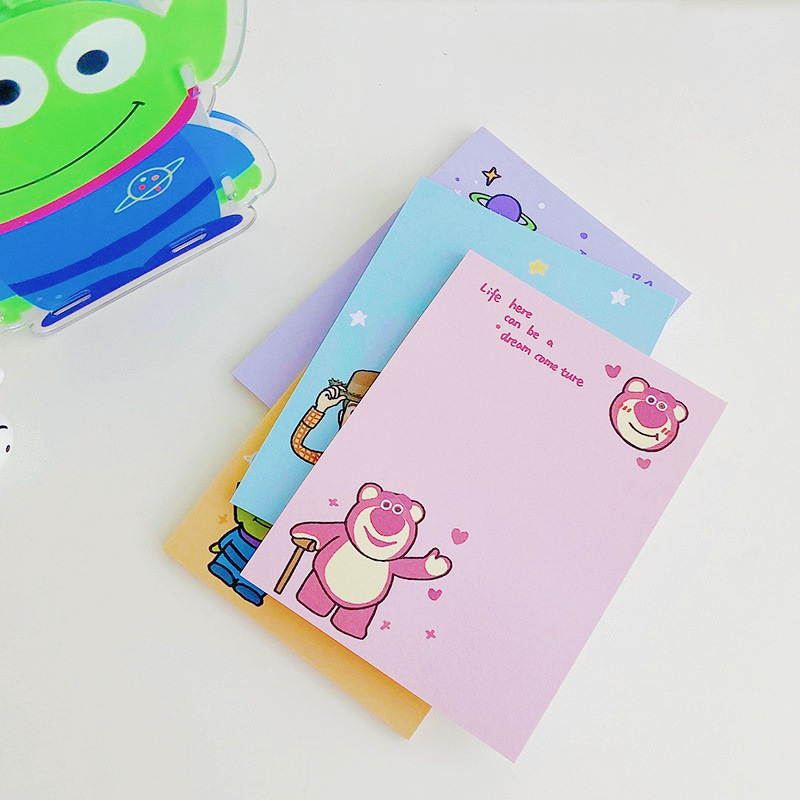 ins日系玩总可爱卡通学生记事便签本无粘性便签纸手账素材笔记