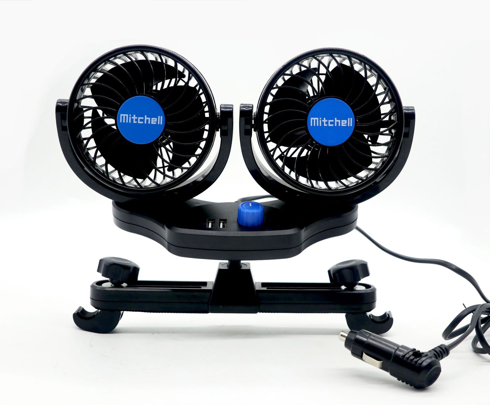 湖鑫后排车载风扇汽车内降温强力制冷货车12v车用电风扇hx-t205e