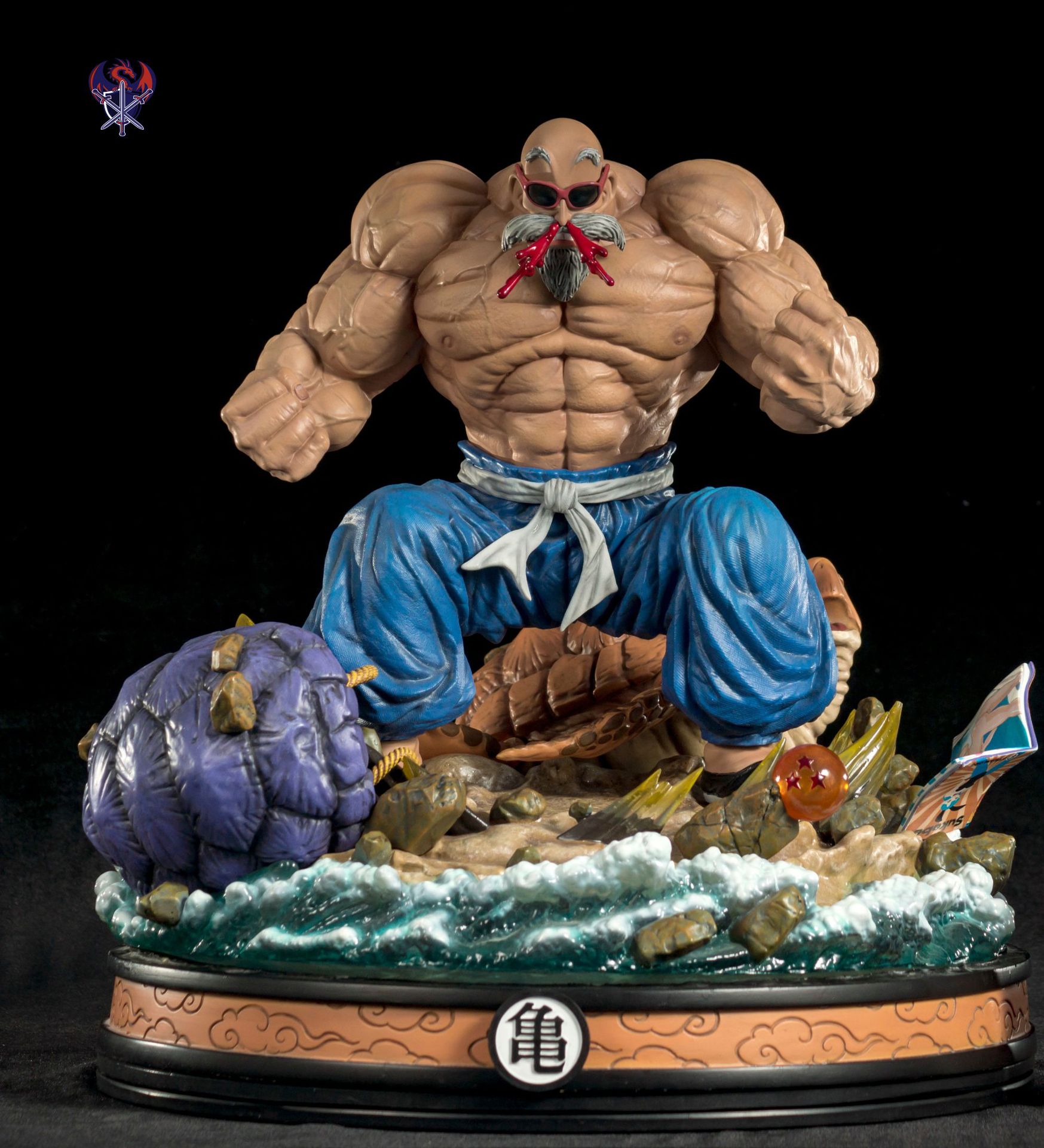 现货 日漫动漫手办 1/4七龙珠龟仙人武天老师 树脂雕像gk模型摆件