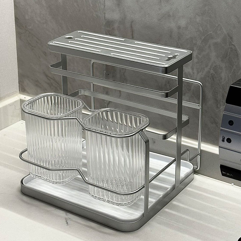 Light Luxury Good-looking Chopsticks Box Storage Iron Rack Simple Home Kitchen Knife Chopsticks Spork Storage Rack