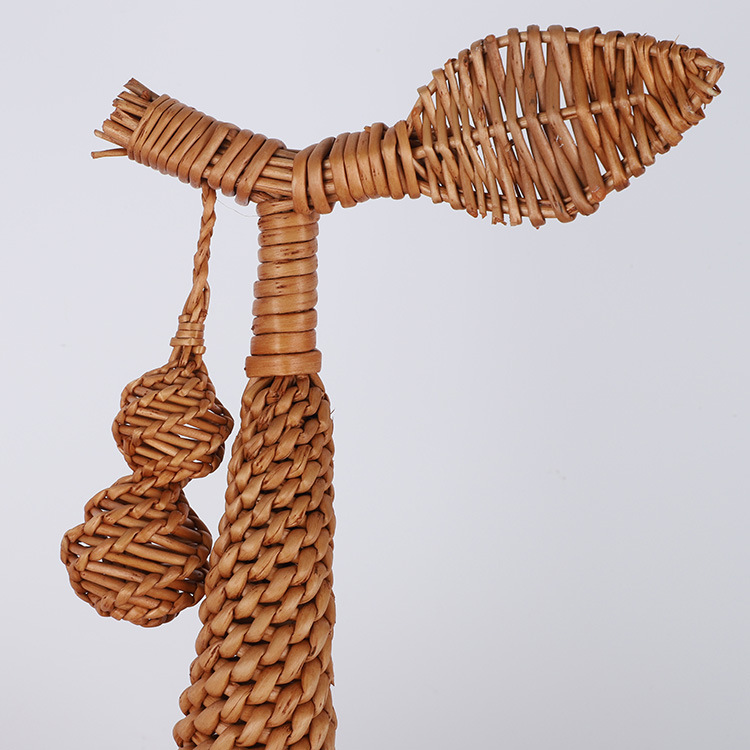 新款柳编葫芦摆件 藤编创意编织家居工艺品 草柳子母葫芦装饰挂件