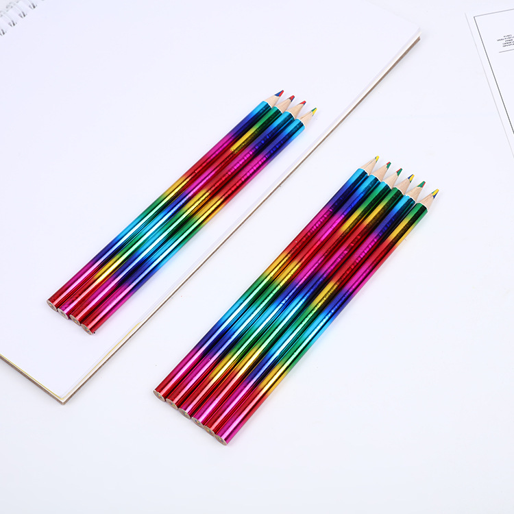 Four Colors Same Core Color Pencil Rainbow Color Pen Body Heat Transfer Laser Film Drawing Color Lead
