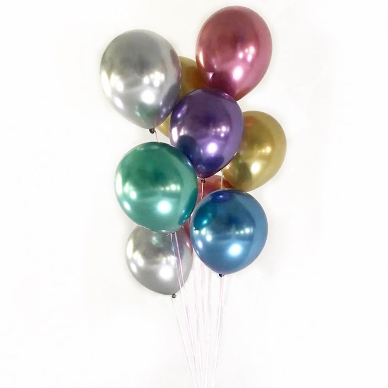 Manufacturer 12-Inch 2.8G Thick Metal Balloon Wedding Ceremony Party Decoration Balloon in Stock Wholesale