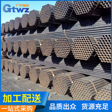 Q235B材质直缝焊管架子管 建筑外墙脚手架钢管 排栅管厂家批发