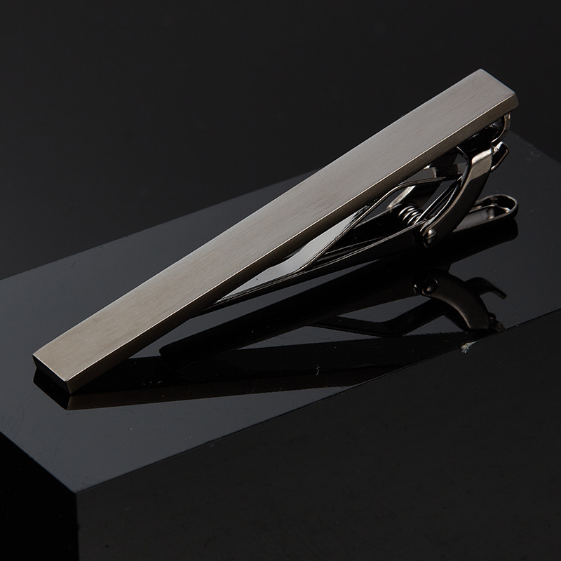 领带男士色磨砂领带夹商务正装简约男女别针韩版领夹一件代发厂家