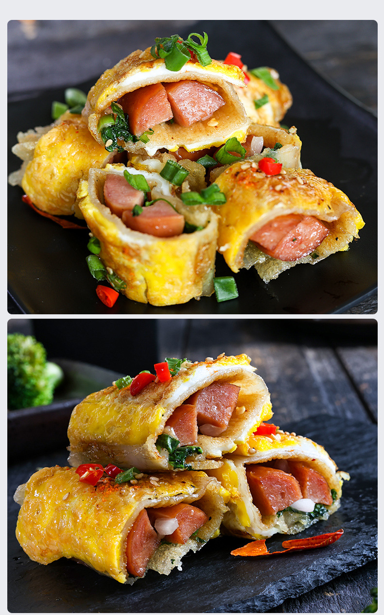 张生生烤冷面家庭装正宗烤冷面片东北早餐面皮商用小吃美食专用酱