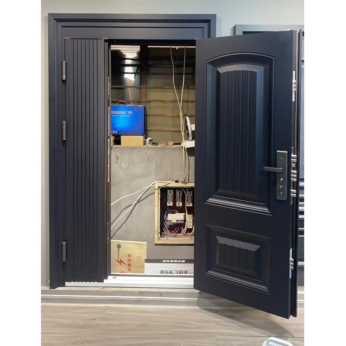 甲级入户门防盗门批发智能防盗门甲级入户门加高子母门铝箔填充门