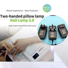 LED+UV nail lamp速干烤灯美甲机光疗机光疗灯T8双手手枕灯穿戴甲