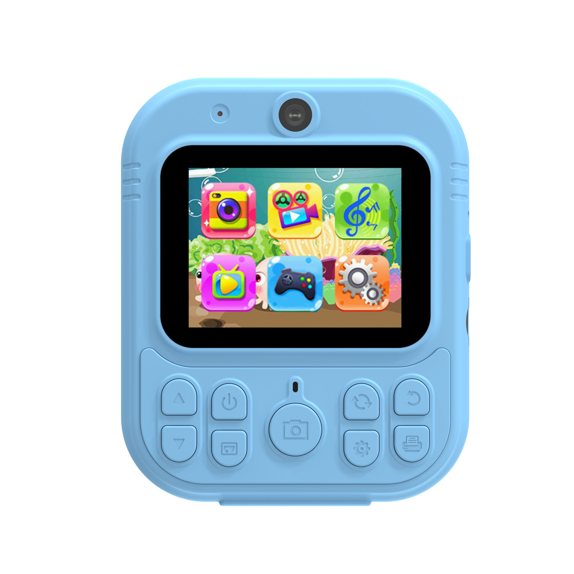 跨境新品爆款E8拍立得前后置高清双摄带2.4寸彩屏儿童打印照相机