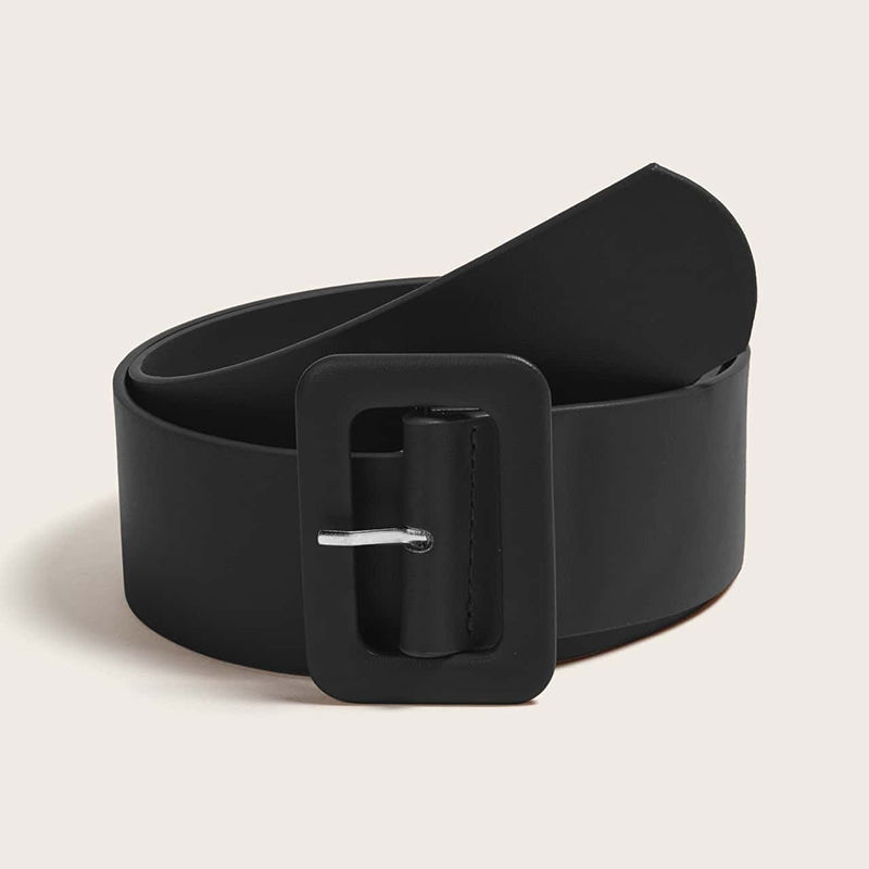 宽腰带百搭宽版腰带女配裙子毛衣针扣皮带连衣裙收腰显瘦白色腰封