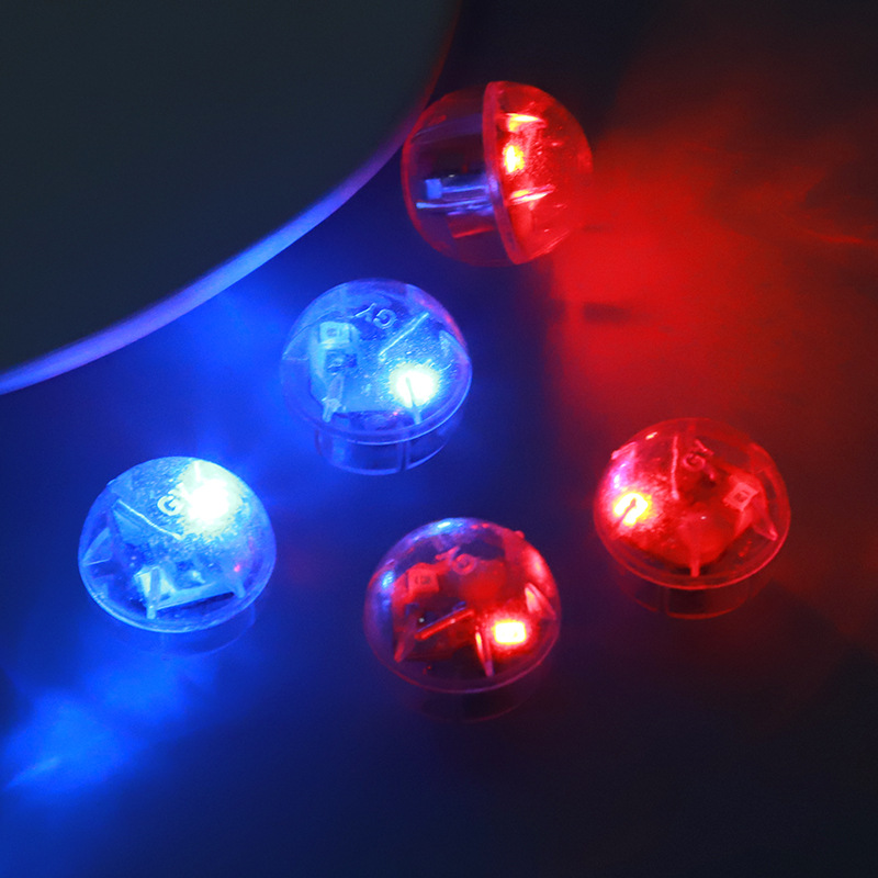 Led Luminescent Lamp Electronic Movement Light Vibration Toy Accessories Vibration Luminous Flash Ball Red Blue Double Flash Stall