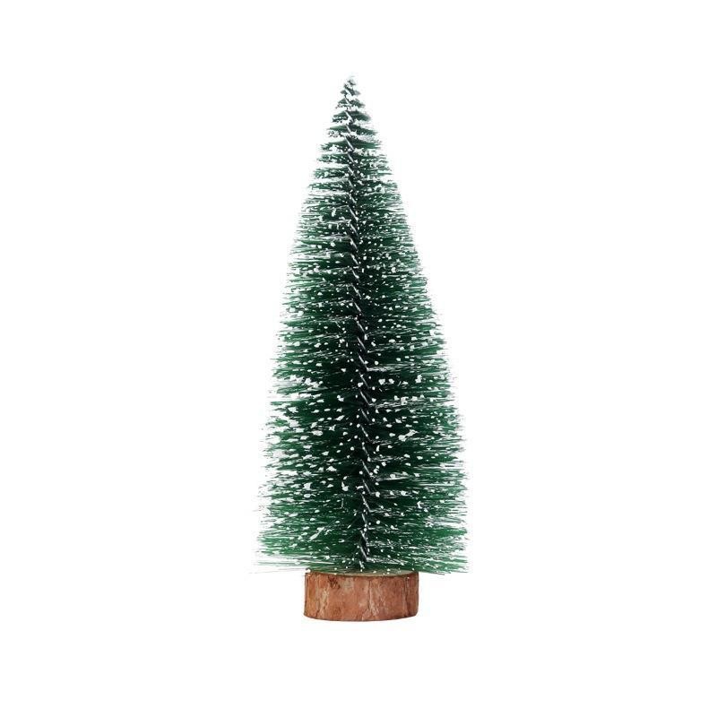 Spot Christmas Decorations Mini Christmas Tree Ornaments White Tower Tree Snowflake Pine Tree Scene Atmosphere Layout