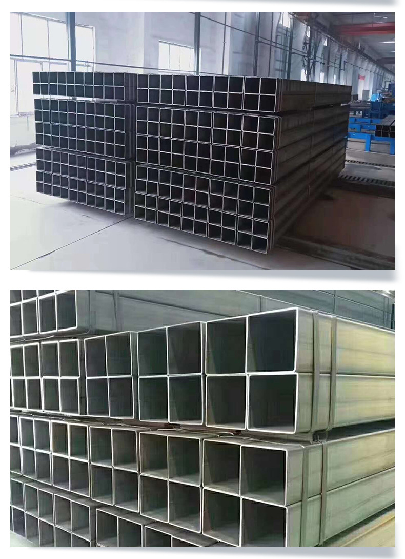 现货批发发货快镀锌方管q235b镀锌方矩管玻璃幕墙用镀锌方管