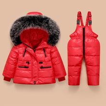 宝宝羽绒服男女童套装加厚小童两件套 1-5岁婴儿冬季儿童童装套装