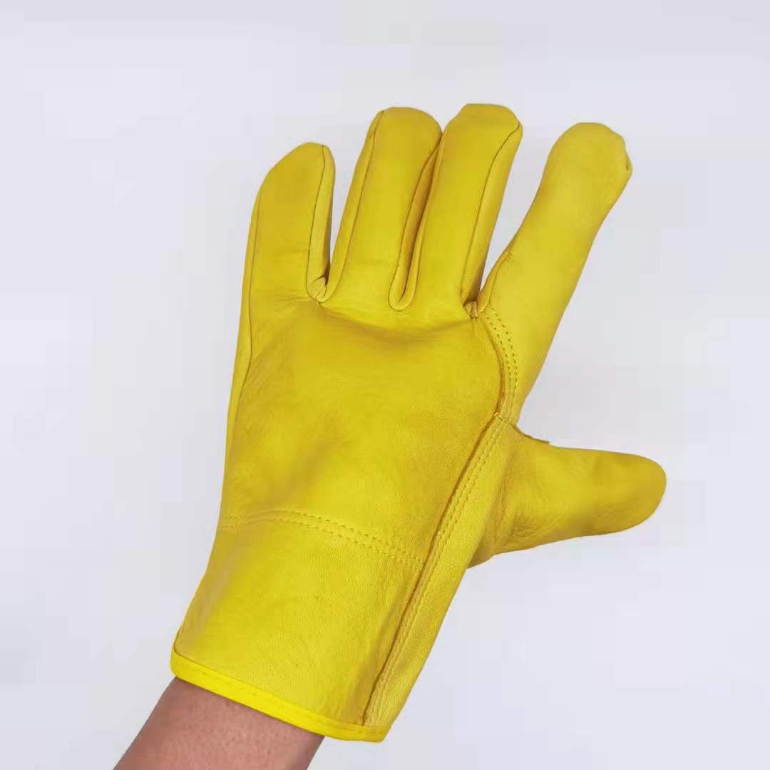 头层羊青司机手套羊皮手套舒适柔软全皮电焊工作手套短款电焊手套