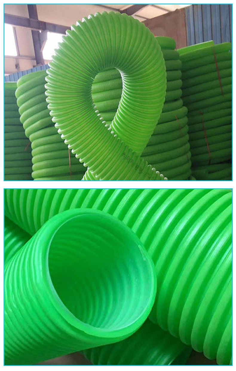pe新风通用管 双壁波纹新风系统通风排气管道 新风辅材排风软管