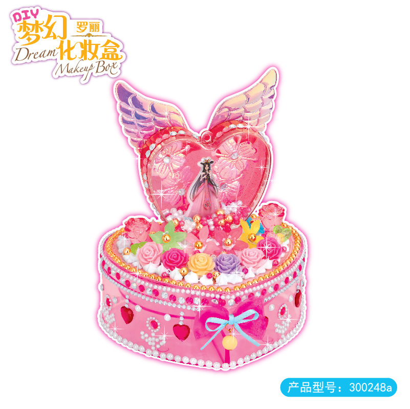 启贝工坊叶罗丽梦幻闪烁化妆盒儿童手工diy制作创意材料玩具批发