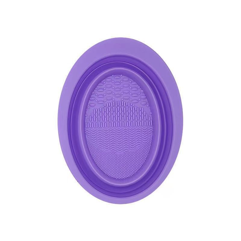 Makeup Brush Cleaning Three-Piece Suit Silicone Folding Dish Washing Powder Puff Beauty Blender Cleaning Tools Hanging Network