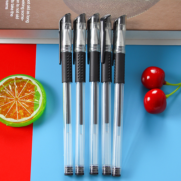 European Standard Gel Pen Set 20 PCs Black Carbon Water-Based Paint Pen Student Stationery Office Supplies Signature Pen Wholesale